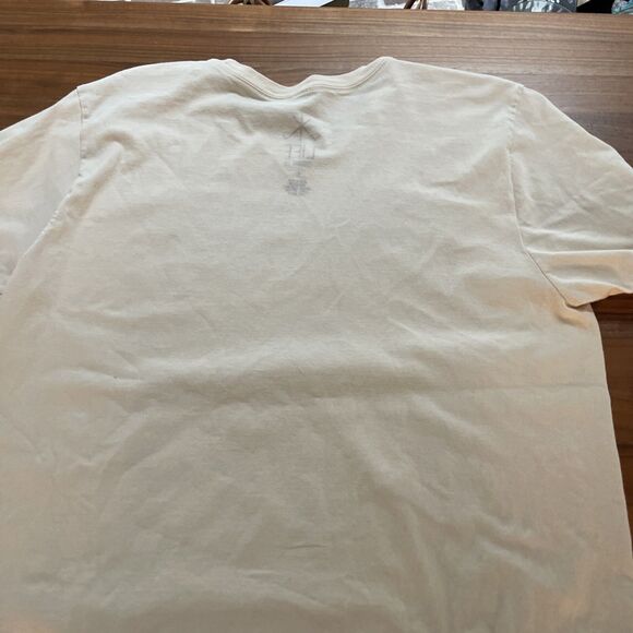 Life Clothing Co. Women T Shirt Sz L Cream Woodstock Graphic‎ Print Short Sleeve - Picture 4 of 6